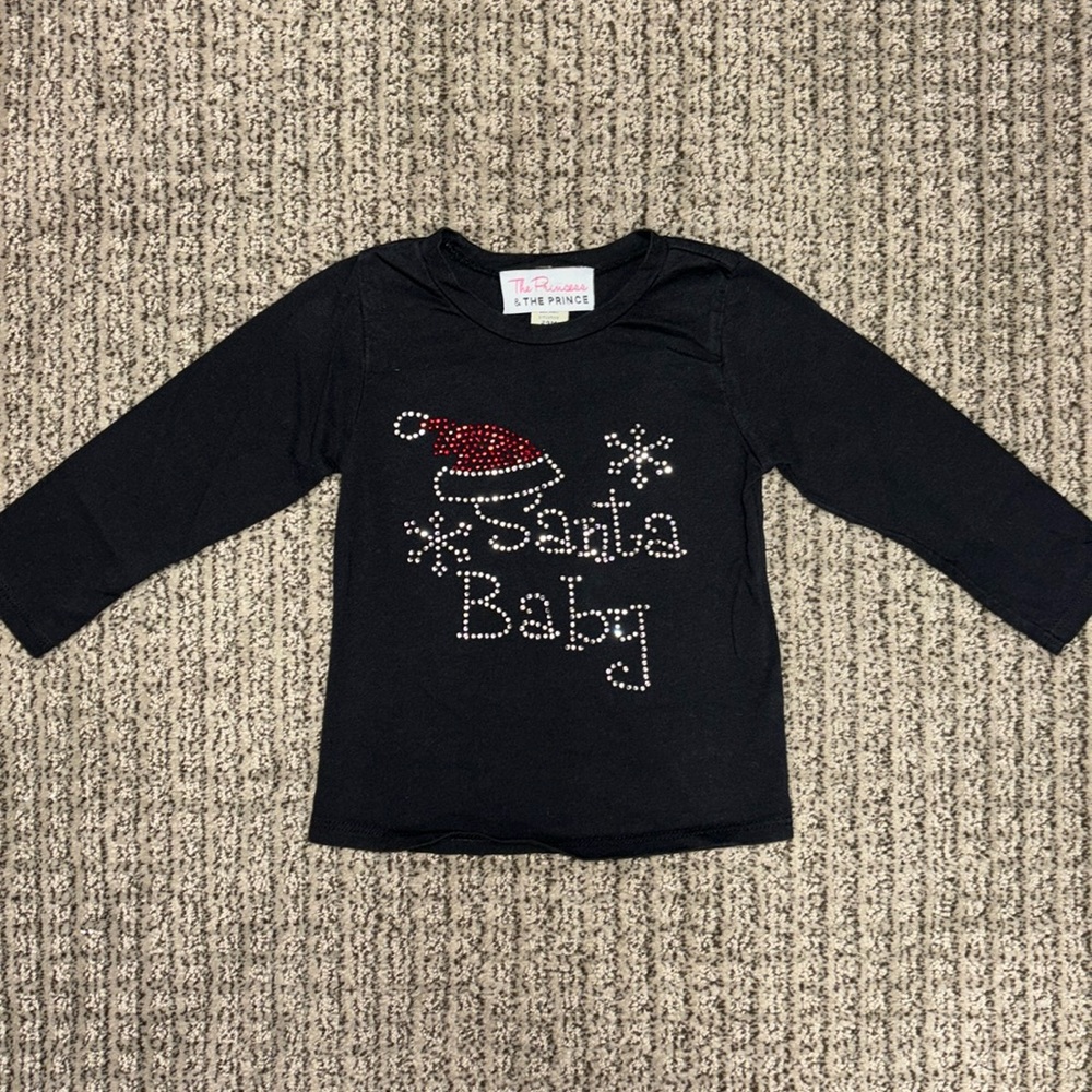 Santa Baby bling t-shirt